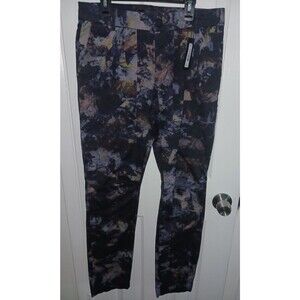 J BRAND Men's Trousers Pants 30 Hydrox Military Slim Spero Print Purple Black